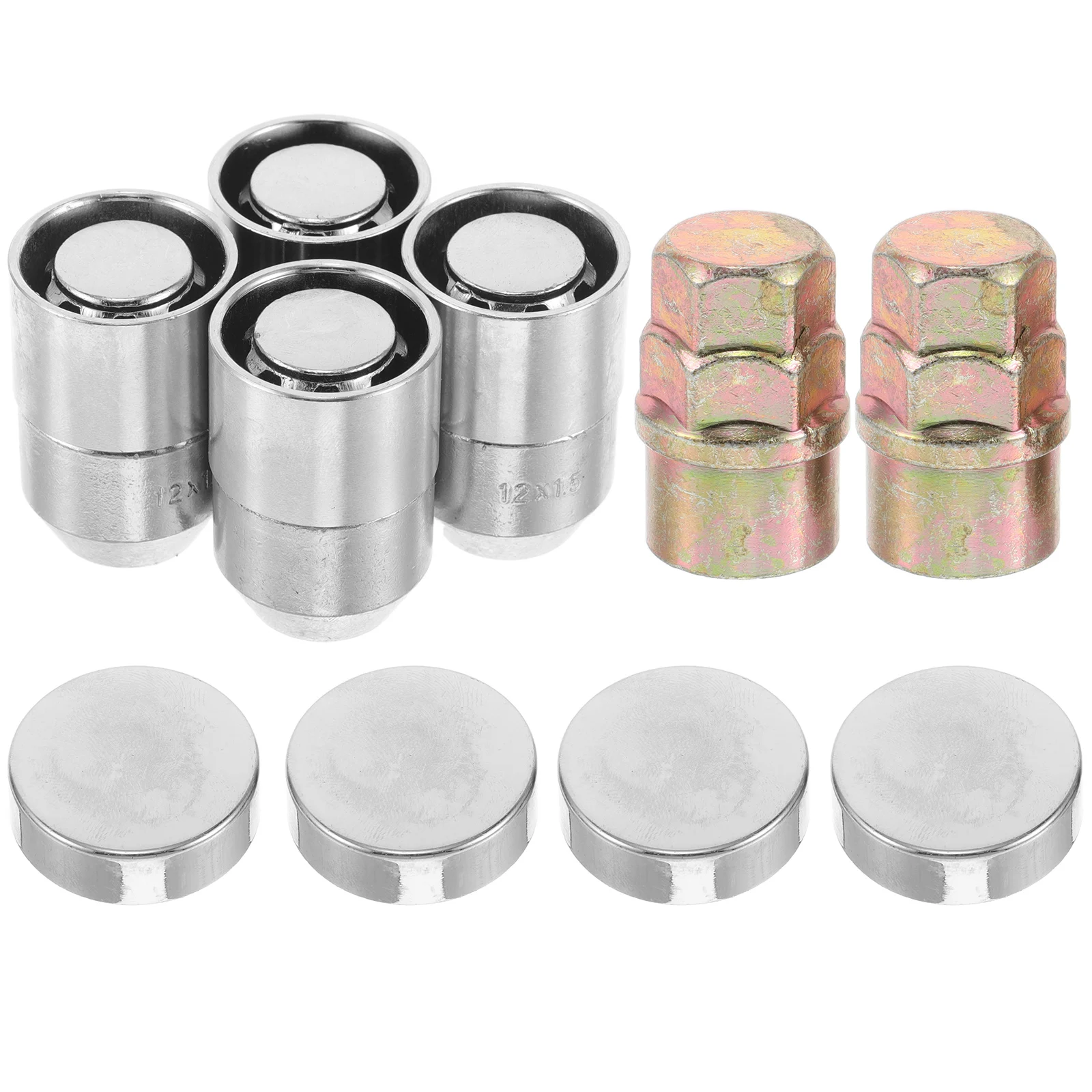 

10Pcs Universal Anti Theft Wheel Locks Durable Metal Cone Seat Design Dust Caps Wide Application Car Tires Security