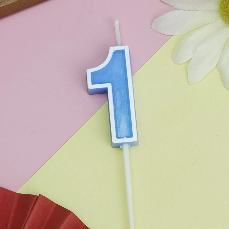 Bonbonfarbene Happy Birthday Digitalkerze für Kinder, Party, kreativer Cartoon, geleefarbene Valentinstag-Aktivitätskerze – Detail 8