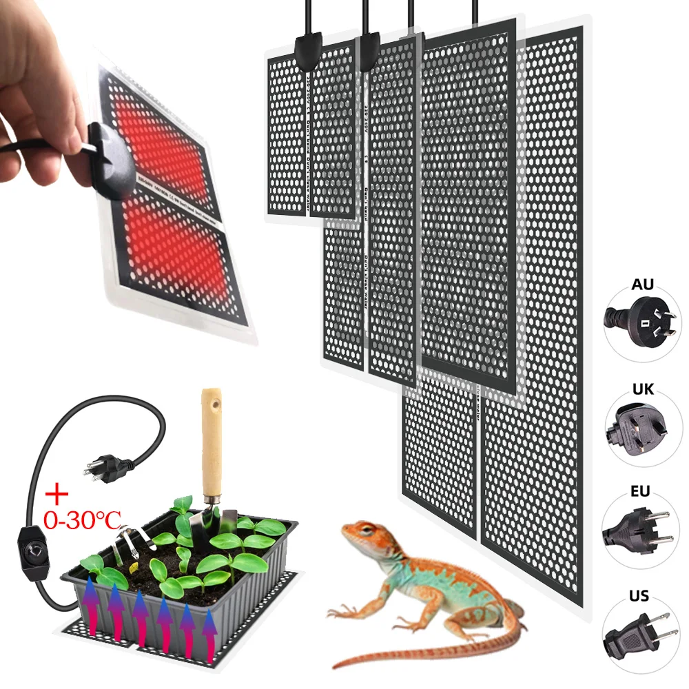 5-20W poduszka elektryczna sadzonka wodoodporna podkładka do rozmnażania kiełkowania nasiona roślin z regulacją temperatury W pomieszczeniach