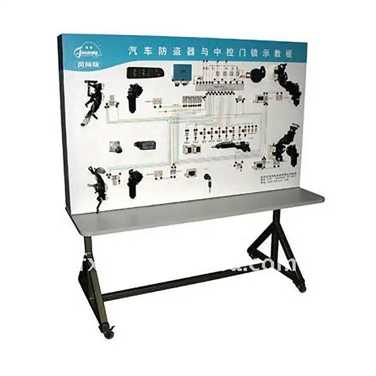 Car Central Control Door Lock And Alarm System Training Panel Automotive Training Kit