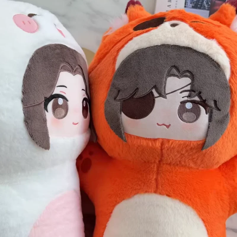 Anime Heaven Official'S Blessing Cute Plush-Like Texture Hug Pillow Xie Lian Hua Cheng Stuffed Cosplay Doll Back Cushion Gift