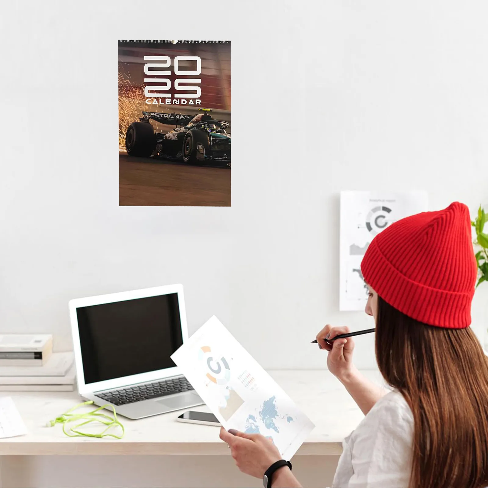 Formula Racing Wall Calendar And Desktop Calendar 2025, Beautiful High Quality Printing For Formula Racing Enthusiasts