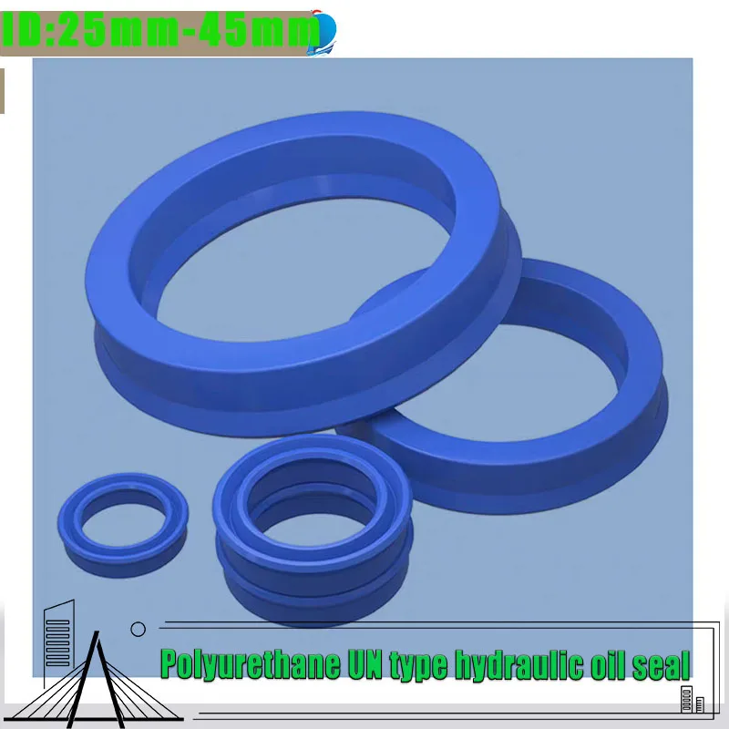 

Polyurethane UN/UHS hydraulic oil seal sealing, acid and alkali resistant, oil resistant, high-quality sealing ringID:25-45