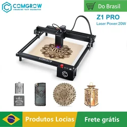 COMGROW Z1 PRO Laser Engraving Cutting Machine 20W Desktop CNC Laser Engraver Cutter DIY Woodworking Metal CNC Router