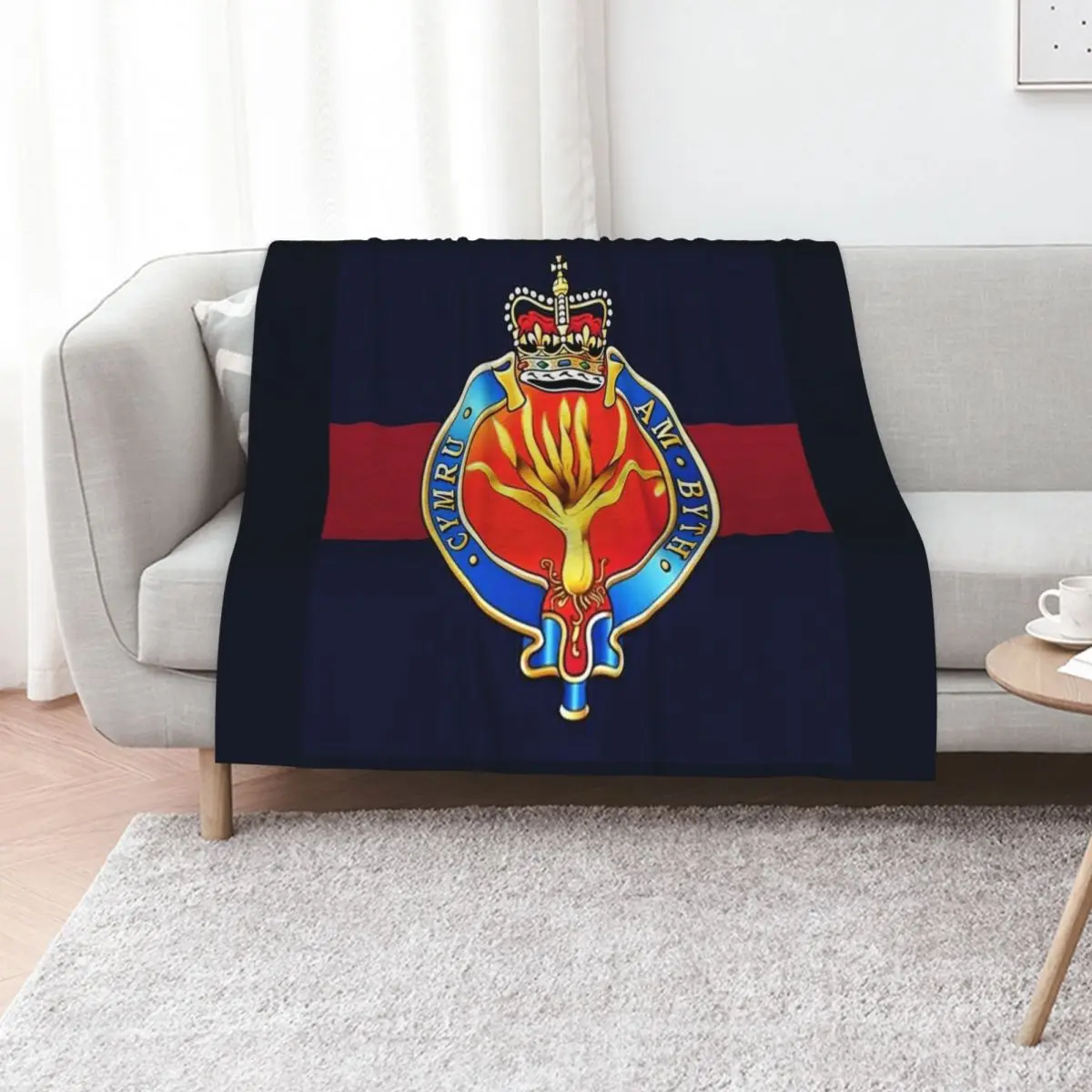 Welsh Guards Cap Badge Throw Blanket Luxury Brand Multi-Purpose valentine gift ideas Tourist manga Fashion Sofas Blankets