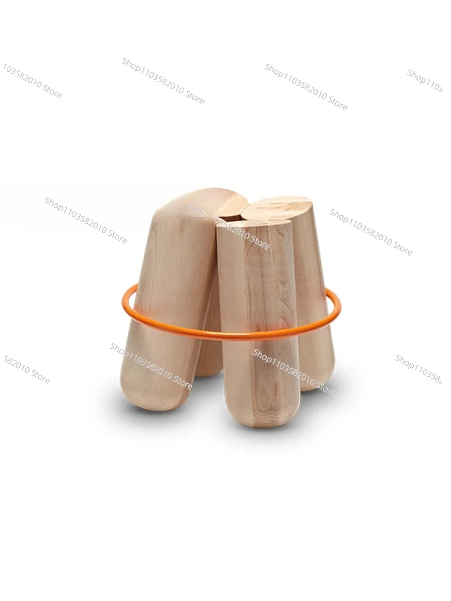 NEW NEWNEW Nordic Creative Four-way Stool, Fashion Art, Shoe-changing Stool, Simple Light Luxury, Low Stool, Model Room,