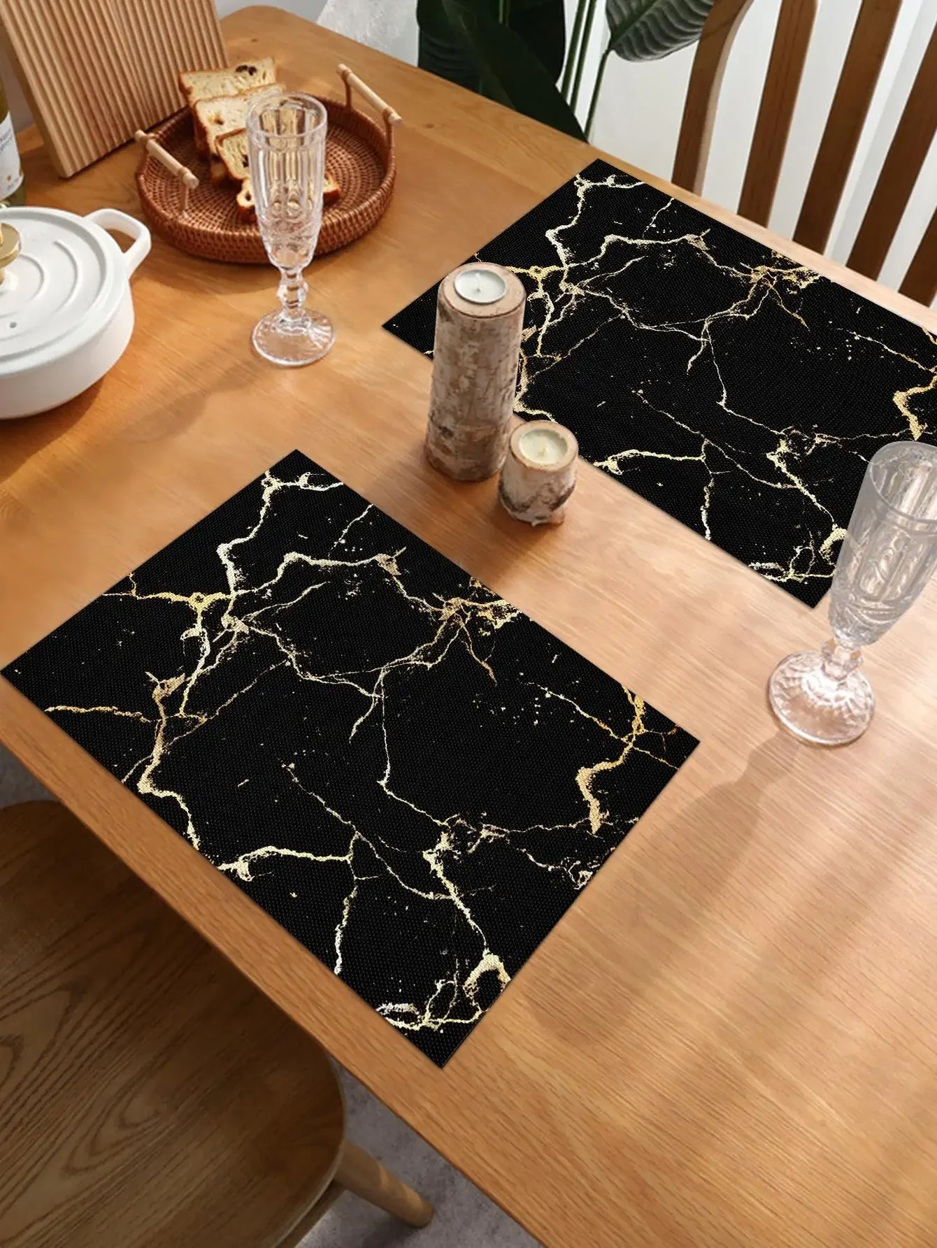 Teslin Table Mat Placemat Non-slip Easy To Clean Can Be Used for Kitchen, Coffee Table Dining Table, Party Decoration