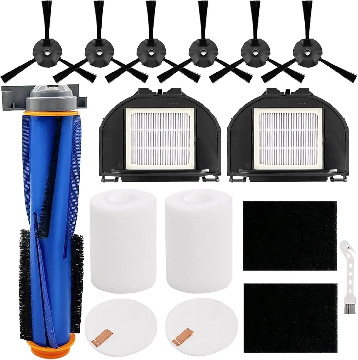 

A Set of Robot Vacuum Cleaner Main Brush Roller Foam Filters Filters Side Brushes for Shark AV2310AE RV2310AE RV2320S UR2350AE