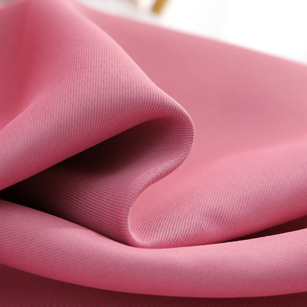 1 Uds. Material de cortina opaca profesional para sala de estar dormitorio ventanas rosa 200x100cm decoración elegante del hogar