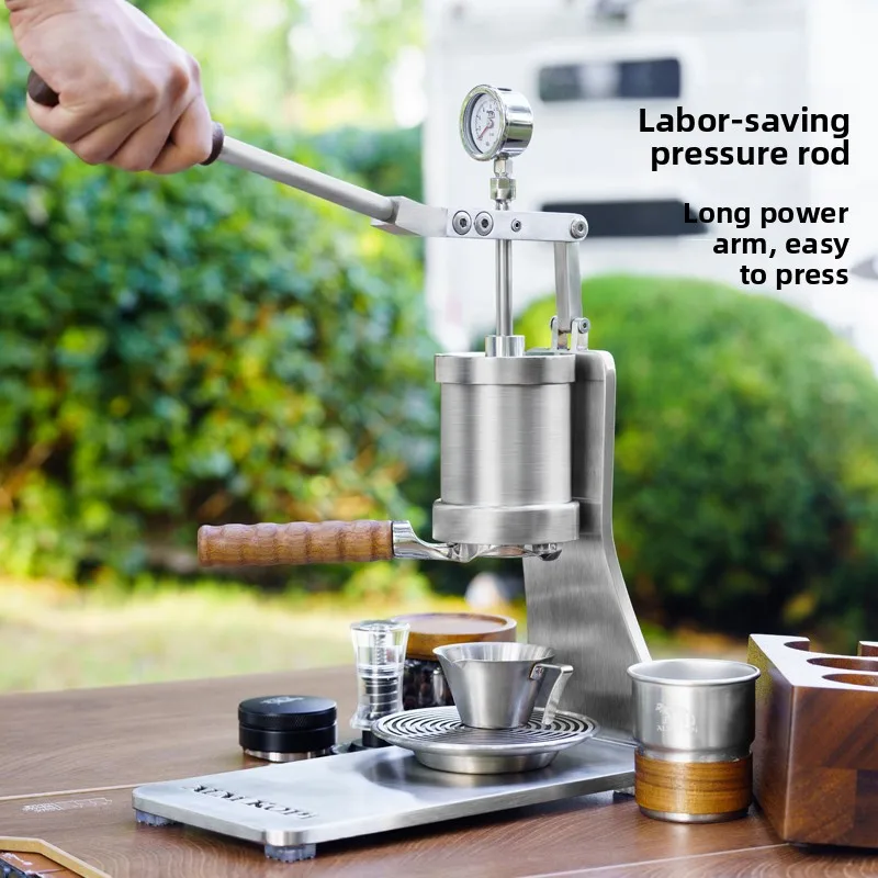 Hand Press Espresso Maker Manual Lever Variable Pressure Coffee Machine