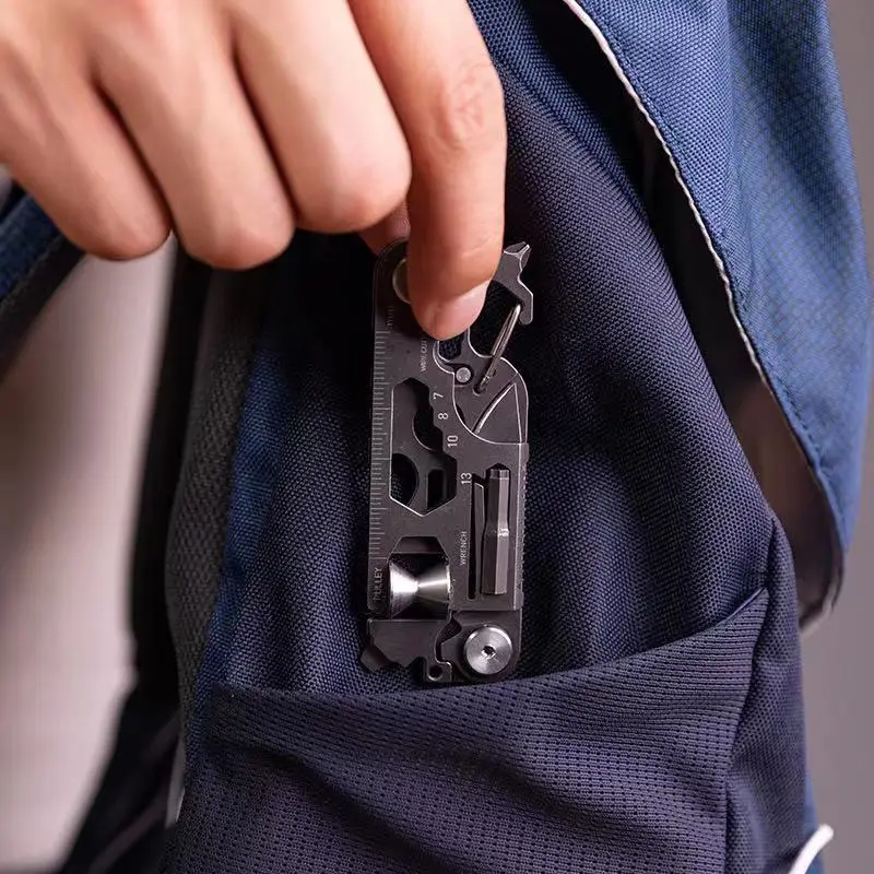 Portable multifunction  Stainless Steel Compact Multitool Combination 30 in 1 Mini Tool  EDC Tool for Daily Outdoor Carrying