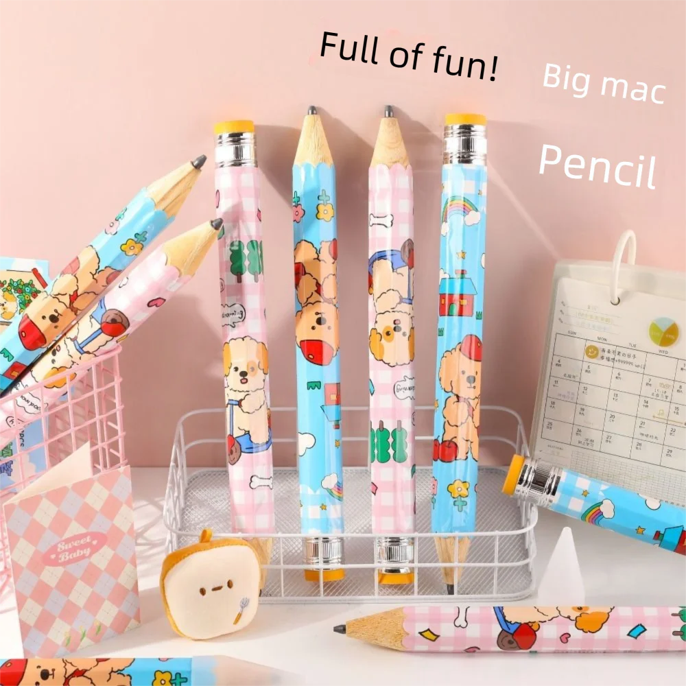 

Creative 33.5cm Giant Pencil Capibara/Puppy With Eraser Big Pencil Oversized Pencil Performance Prop