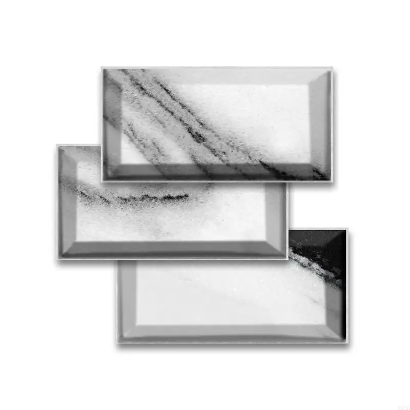 

DXAF 27pcs Imitation Brick Grain Tile Stickers DIY Adhesive Floor Wall Sticker