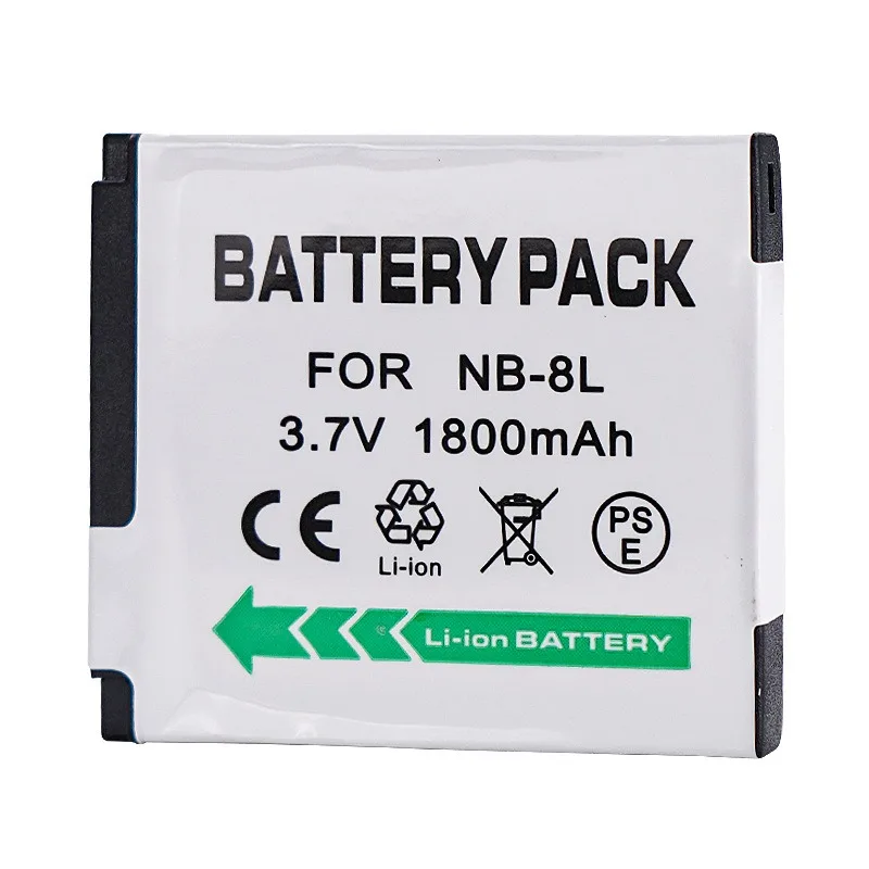 1800mAh NB-8L Battery for Canon Powershot A3100 IS A3300 IS PC1589 PC1474 PC1585 PC1475 A1590, High Capacity Replacement
