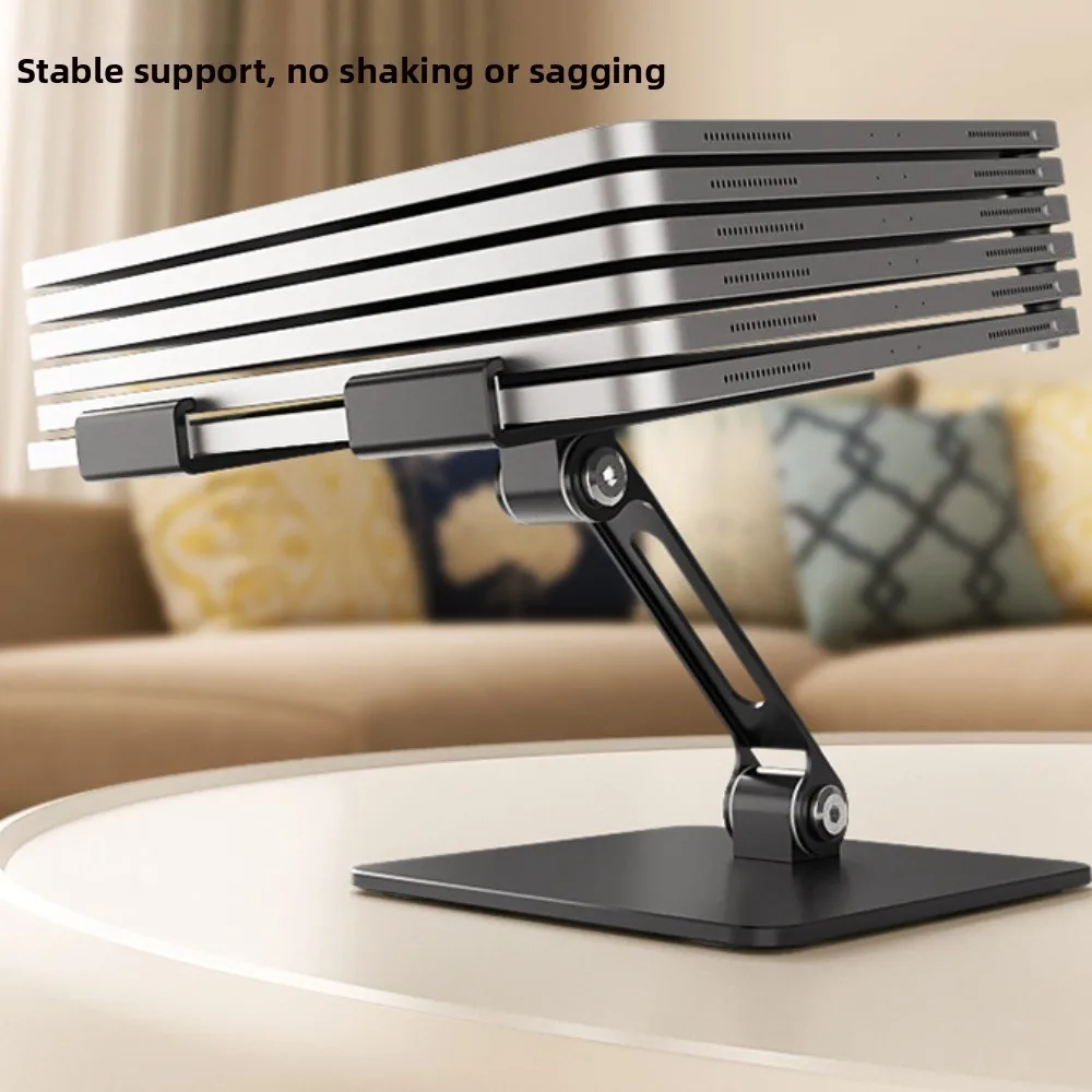 

Durable Adjustable Tablet Stand Multi Angle Anti Slip Tablet Holder Metal Foldable Tablet Phone Bracket Desk Holder