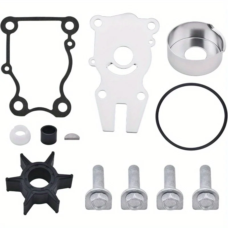 

63D-W0078-01 Water Pump Impeller Repair Kit for Yamaha 40HP 50HP 60HP, Replaces 63D-W0078-01-00 Sierra 18-3434, car accessories