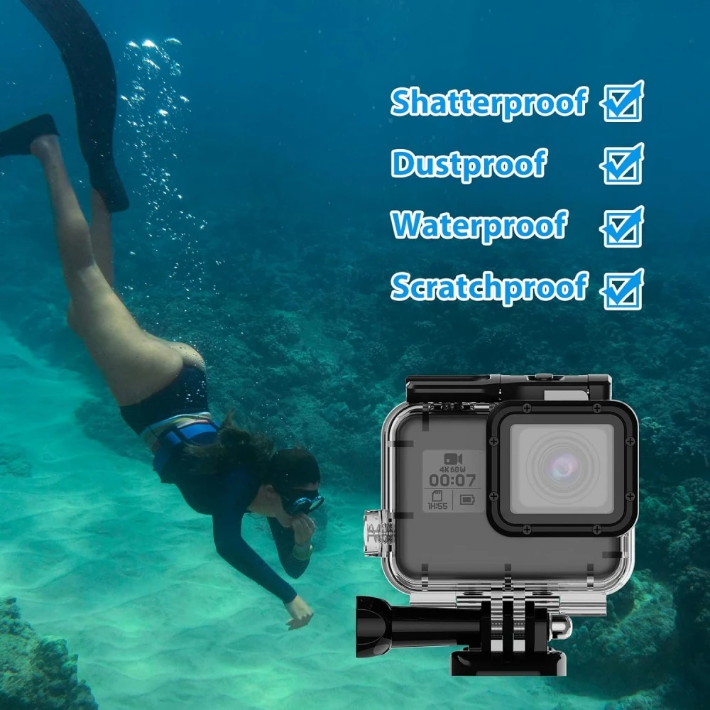 GoPro Hero 5 6 7 Black Waterproof Housing Case Underwater Driving For Go Pro 5 6 Protective Dive Cover Action Camera Accessories