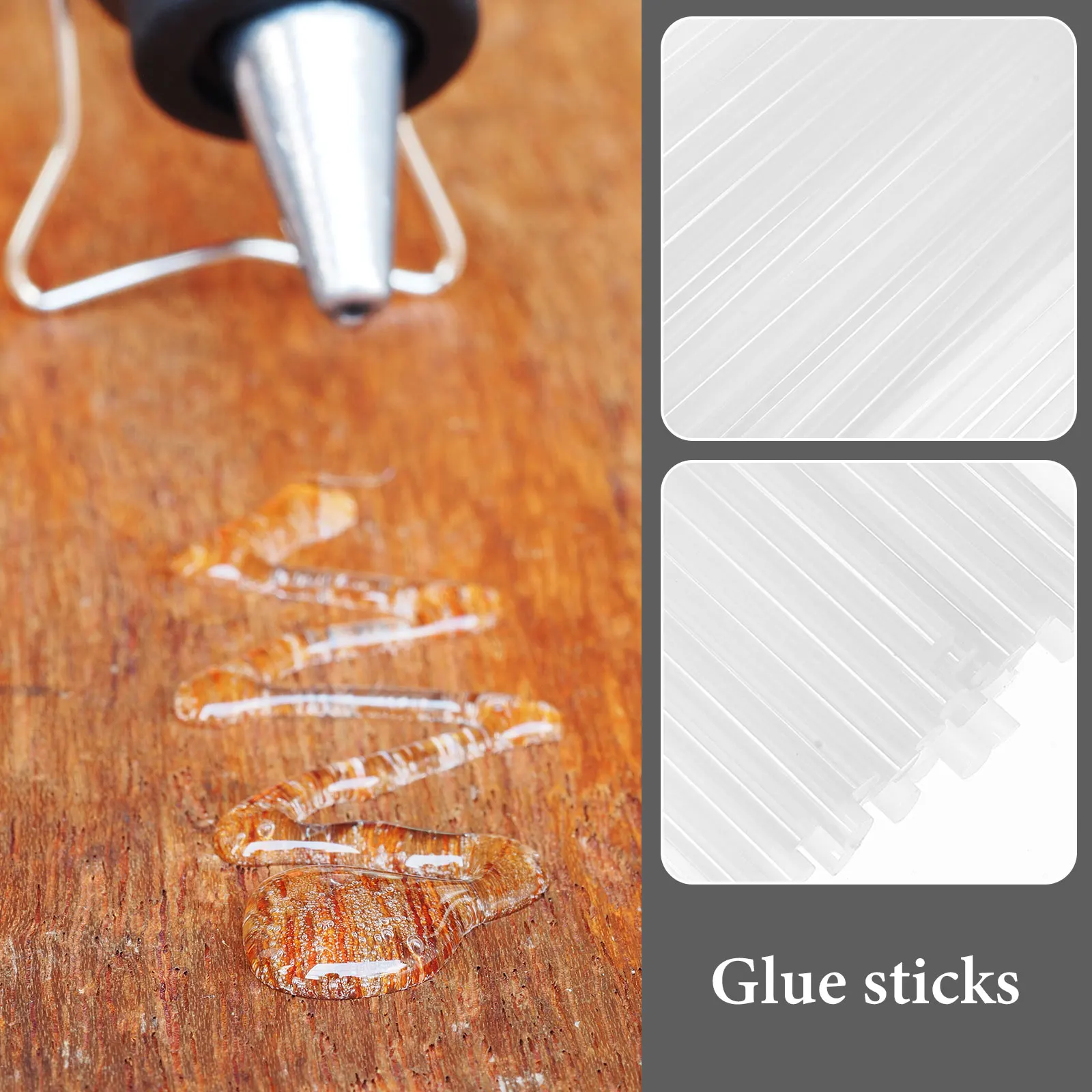 

50pcs Hot Melt Glue Sticks 7x270mm Transparent EVA Crafting Thermoplastic Resin DIY Handicrafts Making Glue Rods