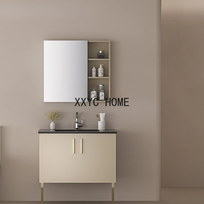 Bathroom Cabinet Combination Modern Hand Washing Washbasin Toilet Floor Washstand