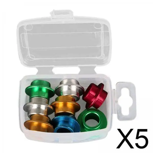 

5x 8Pcs Inline Skate Bearing Spacers Shaft Spacers Portable Parts Accessories for Outdoor Sports Inline Skate Women Skateboard