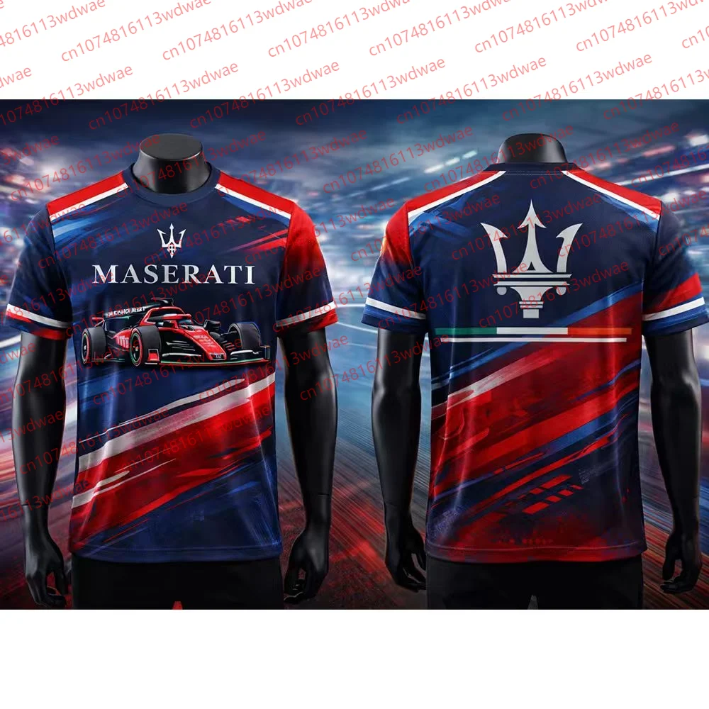 camiseta-masculina-maserati-racing-f1-com-logo-tridente-estampa-frontal-e-traseira-manga-curta-esportiva-respiravel-verao-para-fas-de-motorsport