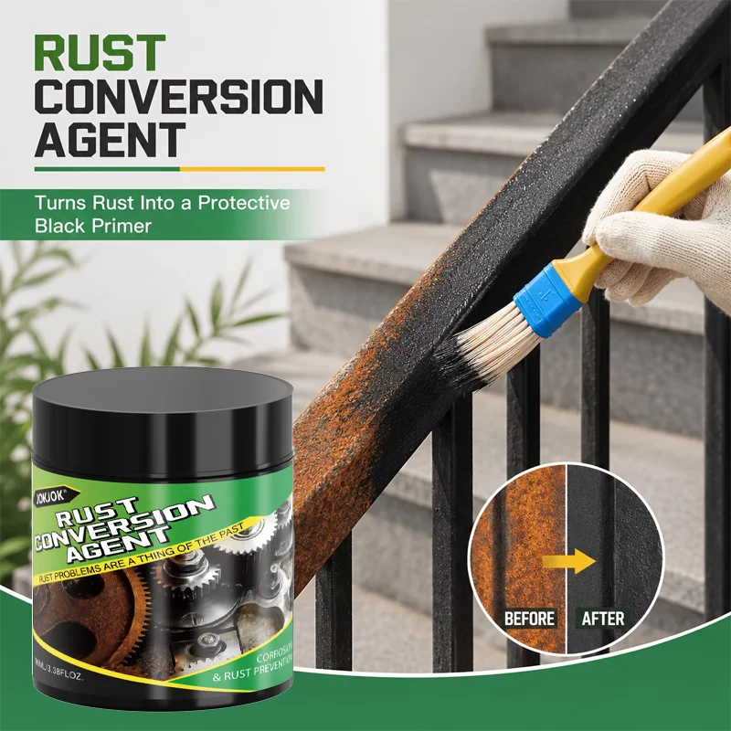 Metal Rust Converter - Deeply Penetrates and Covers Old Rust to Reduce Further Corrosion - Applies Evenly with Strong Adhesion