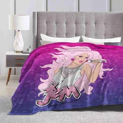Diamond Jem Blanket Soft Warm Travel Portable Blanket Jem And The Holograms Glitter Music 80S Cartoon Girl Band Diamonds Singer