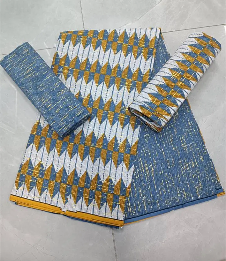 2026 Super Tissu Real African Wax Prints Fabric Soft Ankara Wax Pagne Cotton Material 6 yards Stuff Green Batik For Sewing
