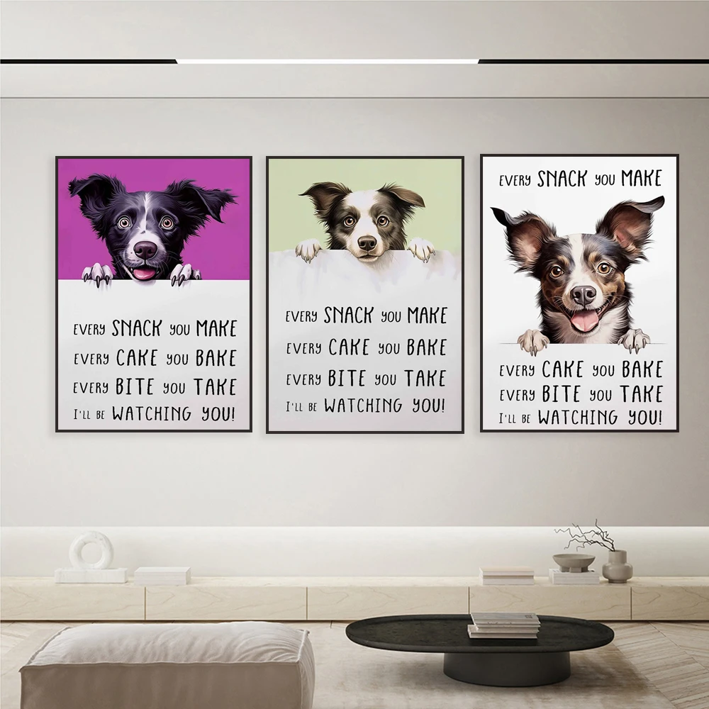 Vintage Dog Print: I'll Watch Your Dog, Quote Print, Funny Dog Print Wall Art Decor Poster
