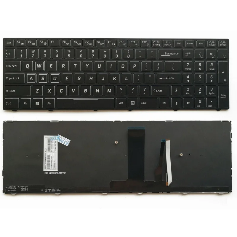 OEM Replacement New for Gigabyte Sabre 15 15-K 15-G 15-W Sabre 17 US Keyboard Backlit Black
