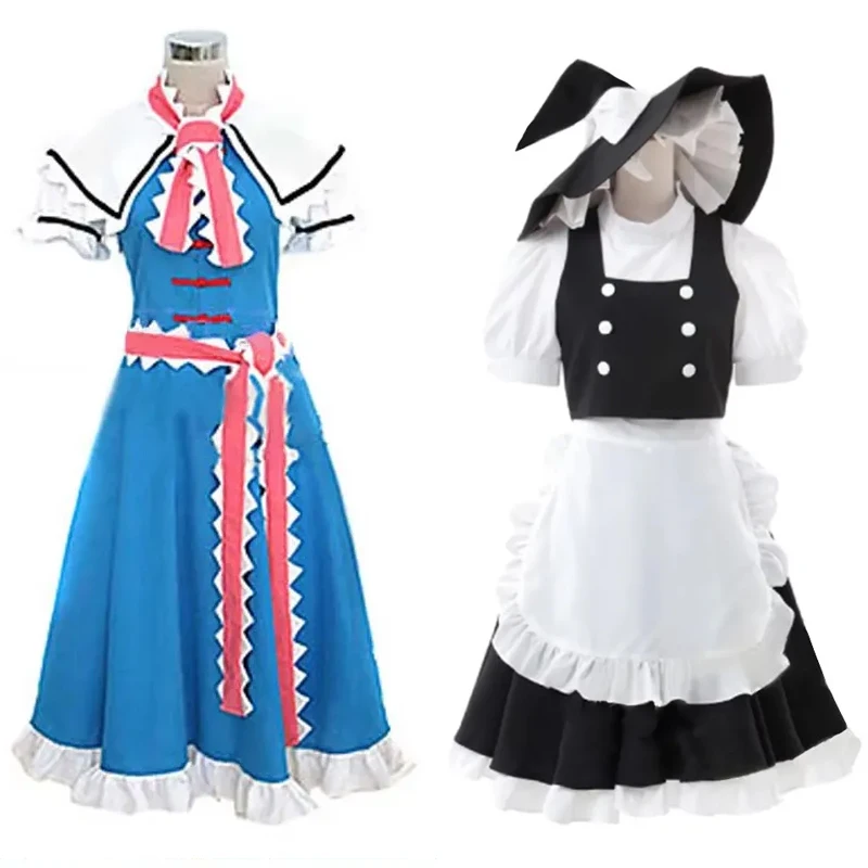 New Touhou Kirisame Marisa Dress Alice Cosplay  Costumes new year Clothing