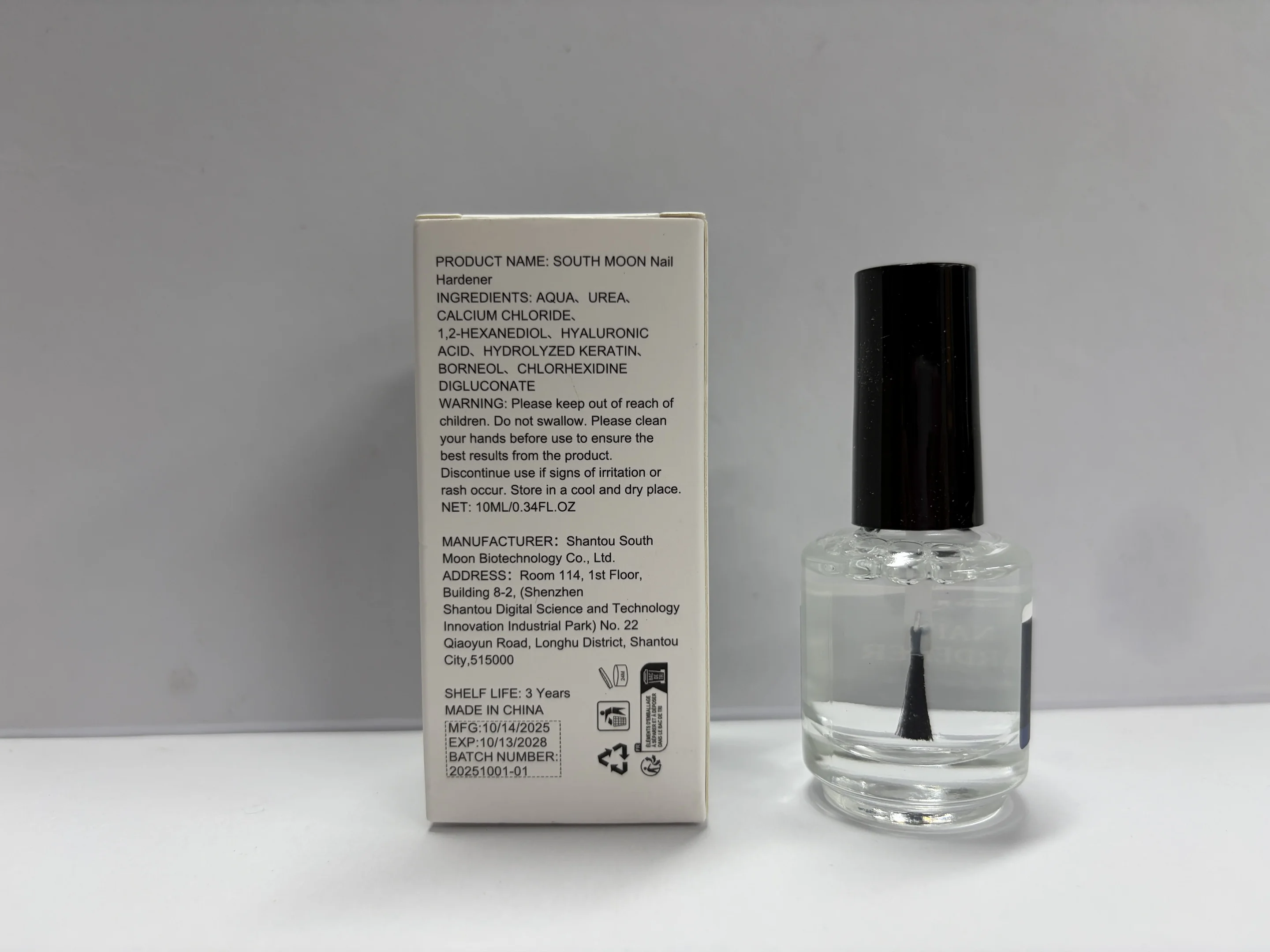 サウスムーン ヒアルロン酸 ネイルケアローション 爪を強化し、割れを防ぎ、光沢を与え、ブラシで簡単に塗れる、手足の爪のデイリーケア 10ML