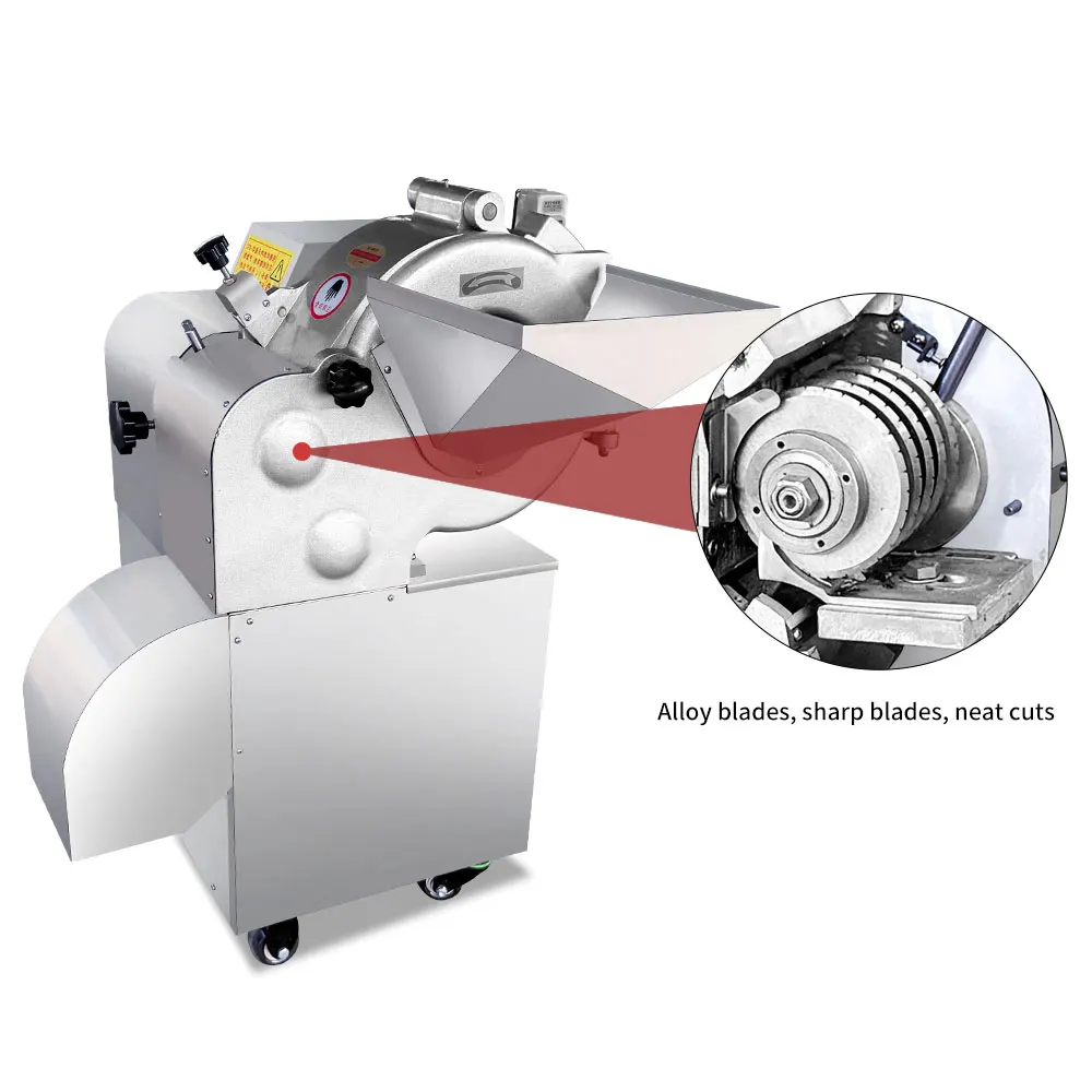 

Commercial Stainless Steel Electric Automatic 3D Meat Slicer 220V 3000KG/h Capacity for Frozen Beef Pork Cubes 2-Year