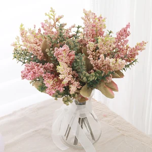 زهور اصطناعية للزينة ، زهور مزيفة ، نباتات قمح ، إكليل من الزهور ، المنزل ، غرفة المعيشة ، الحديقة ، الزفاف ، عيد الميلاد ، إكسسوارات DIY ، 3 قطع أفضل 12 ترتيبات قطعة خبز القمح مبيعا - رقم 6