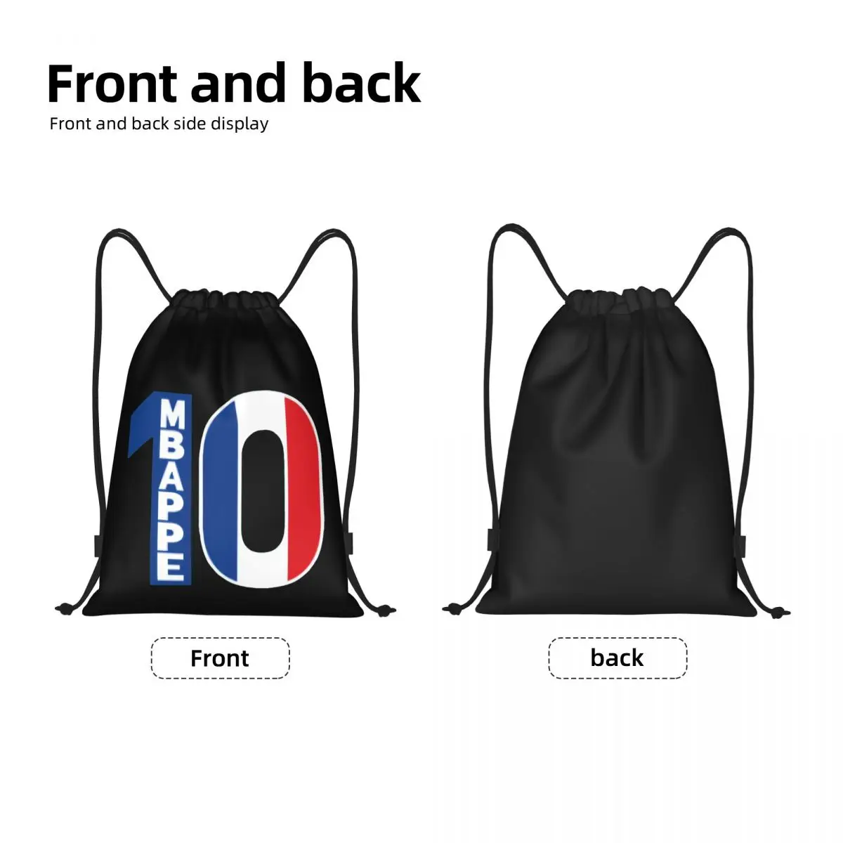 Francia Kylianer e mbalxlimand Mbappe (2) borse con coulisse borsa da palestra grafica Cool Field pack Secure Backpack Humor Graphic