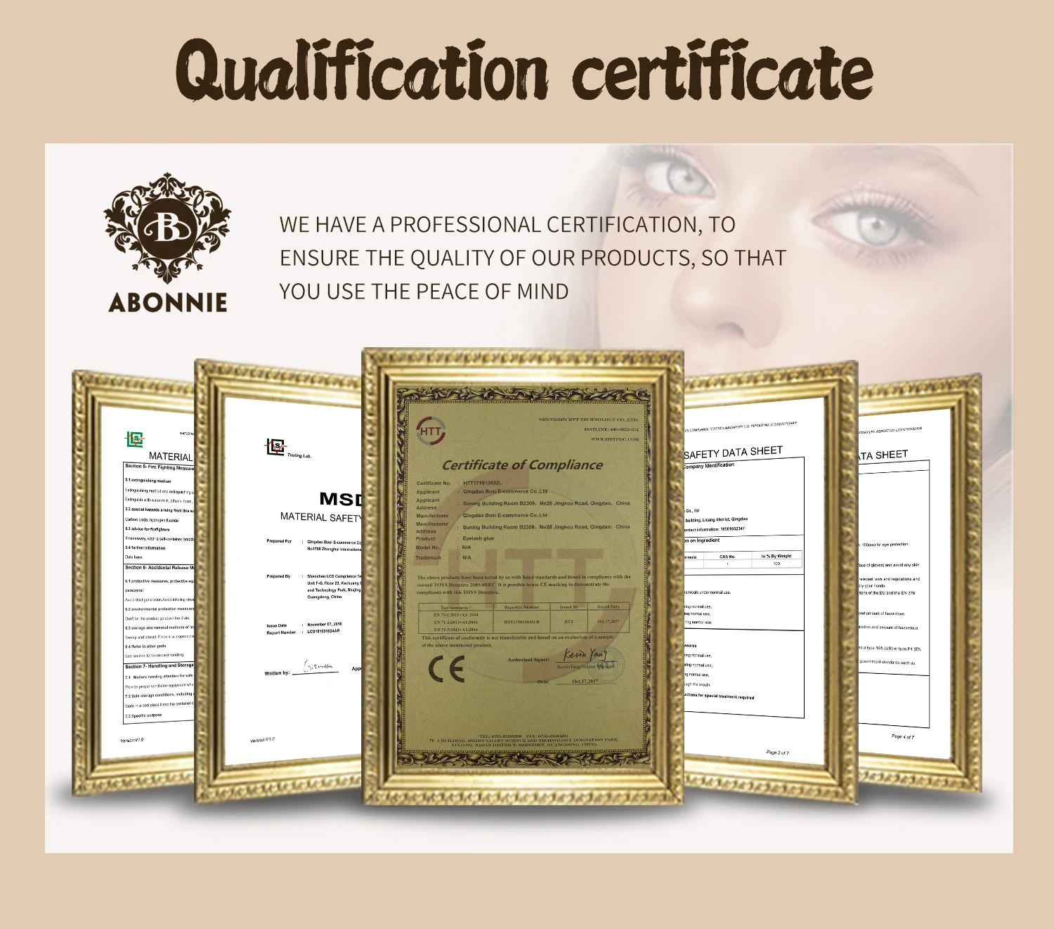 ABONNIE C CC D Curl Naturbraune Wimpernverlängerung Kaschmir Weiche klassische dunkelbraune Wimpernverlängerung – Detail 15