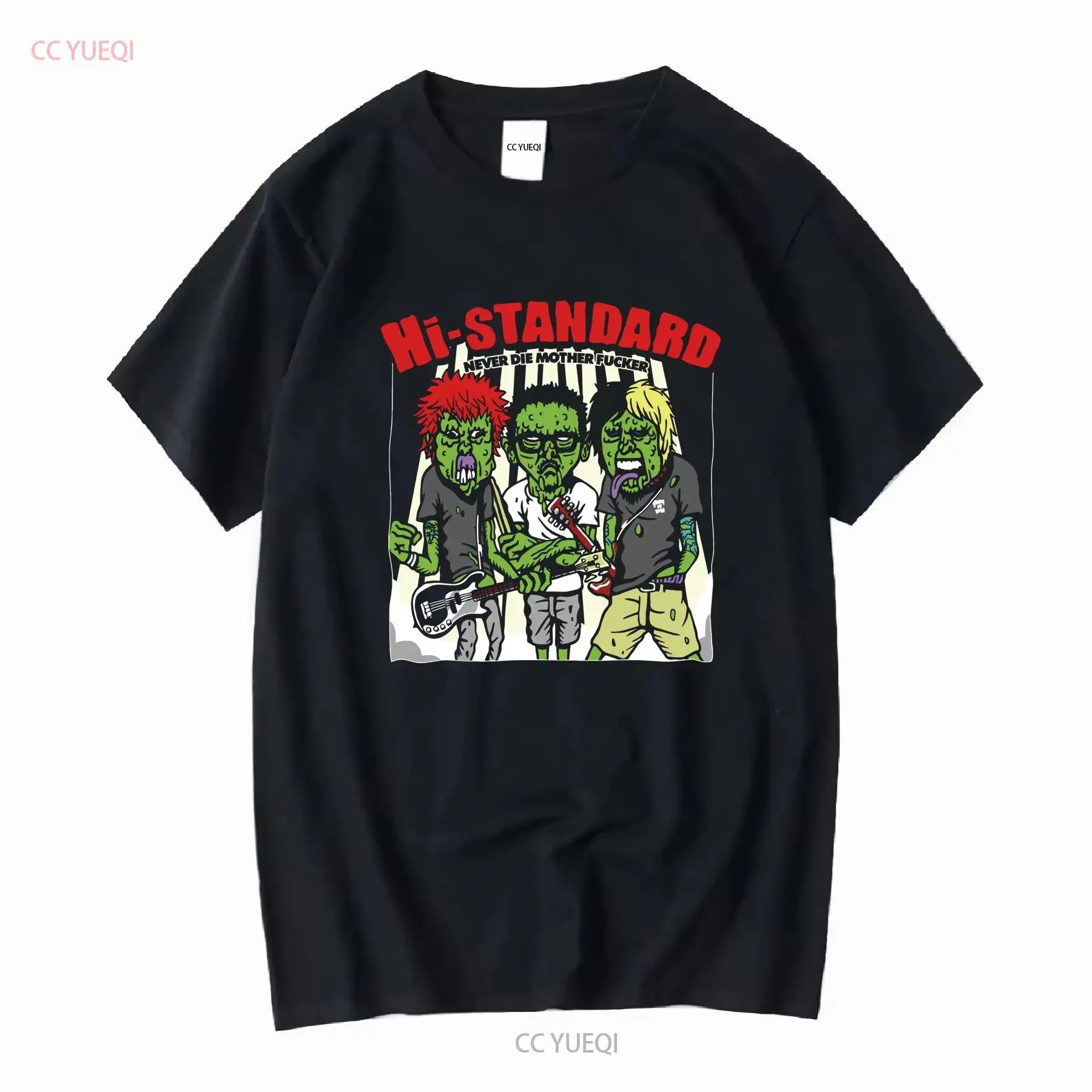 Vintage 90s oi padrão japonês rock band nunca morre motherfcker indie j pop fat warck registros pisza da morte t camisa tamanho m