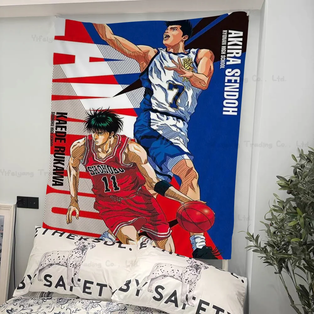 

S-SLAM D-DUNK S-Sakuragi Anime Tapestry Hanging Tarot Hippie Wall Rugs Dorm Wall Hanging Sheets