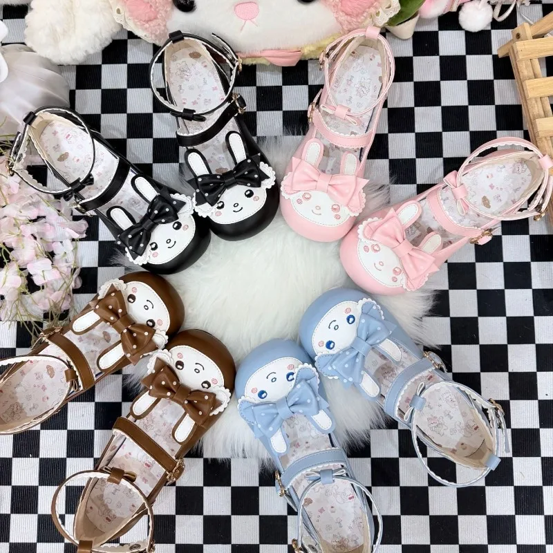 Zapatos Lolita de Punta Redonda Estilo Japonés My Melody, Lindos y Versátiles para Estudiantes, Suaves y Antideslizantes para Cosplay y Fotografía