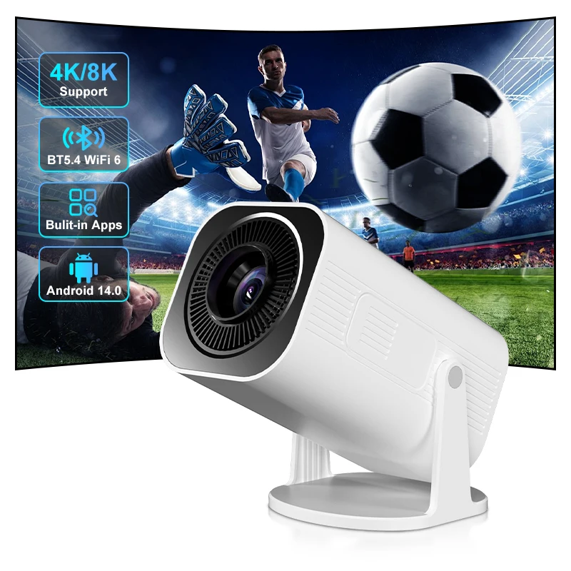 

Salange P330W Mini Projetor Android 14 400 ANSI 4K 8K 1080P Wifi6 BT5.4 Home Cinema Portable Projector Android/IOS Video Theater
