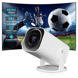 Salange P330W Mini Projetor Android 14 400 ANSI 4K 8K 1080P Wifi6 BT5.4 Home Cinema Portable Projector Android/IOS Video Theater