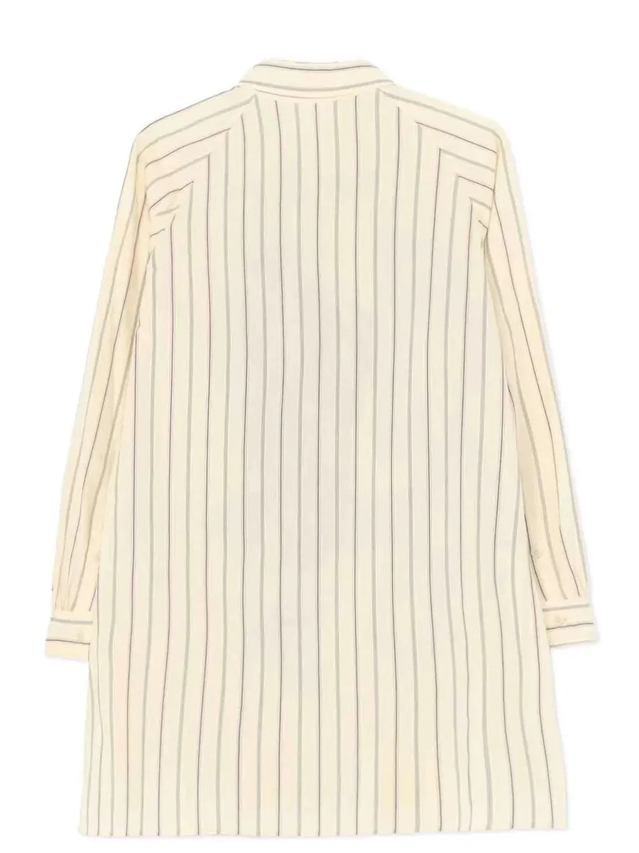 YAMAMOTO-camisa listrada para homens, camisa à moda vintage, estilo oversize, alta qualidade, 2024