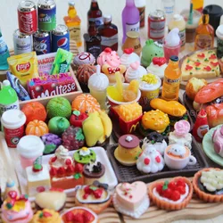 1:12 Simulation 3D Bottle Snacks Miniature DIY Accessories  for Doll House Kitchen Supermarket Toys