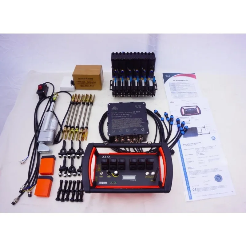 

6 Joystick functions weightlifting12-24V hydraulic valve Truck Crane remote control