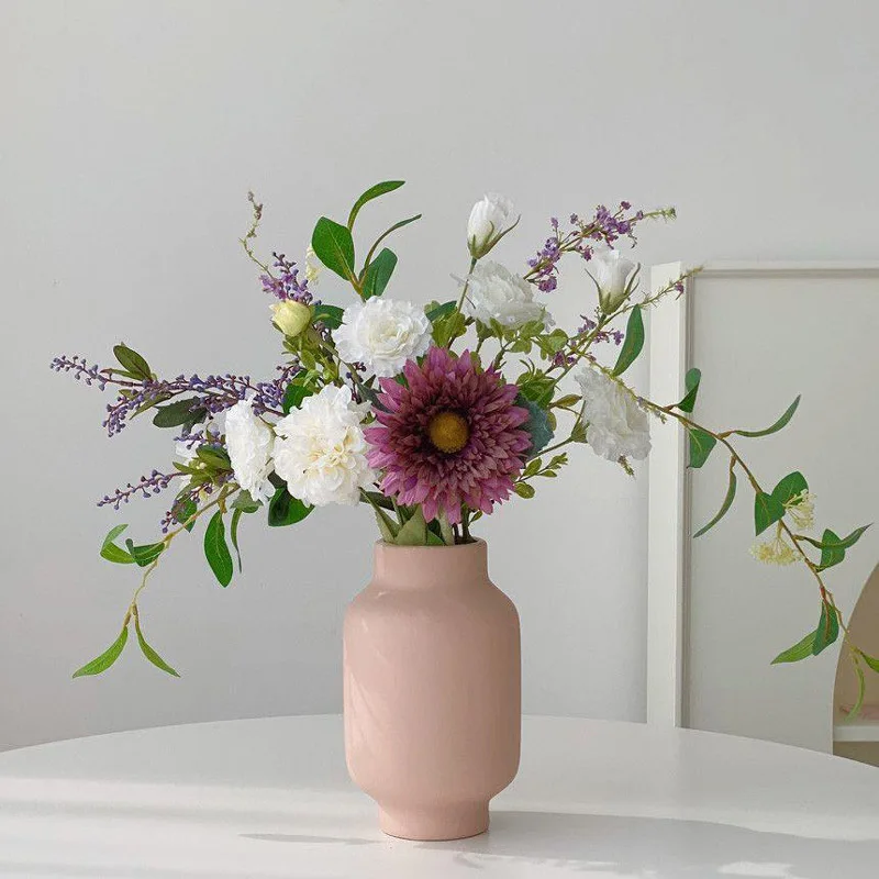 Vase Decoration Living Room Ceramic Dried Flower Simulation Flower Clothing Shop Homestay Art Decoration