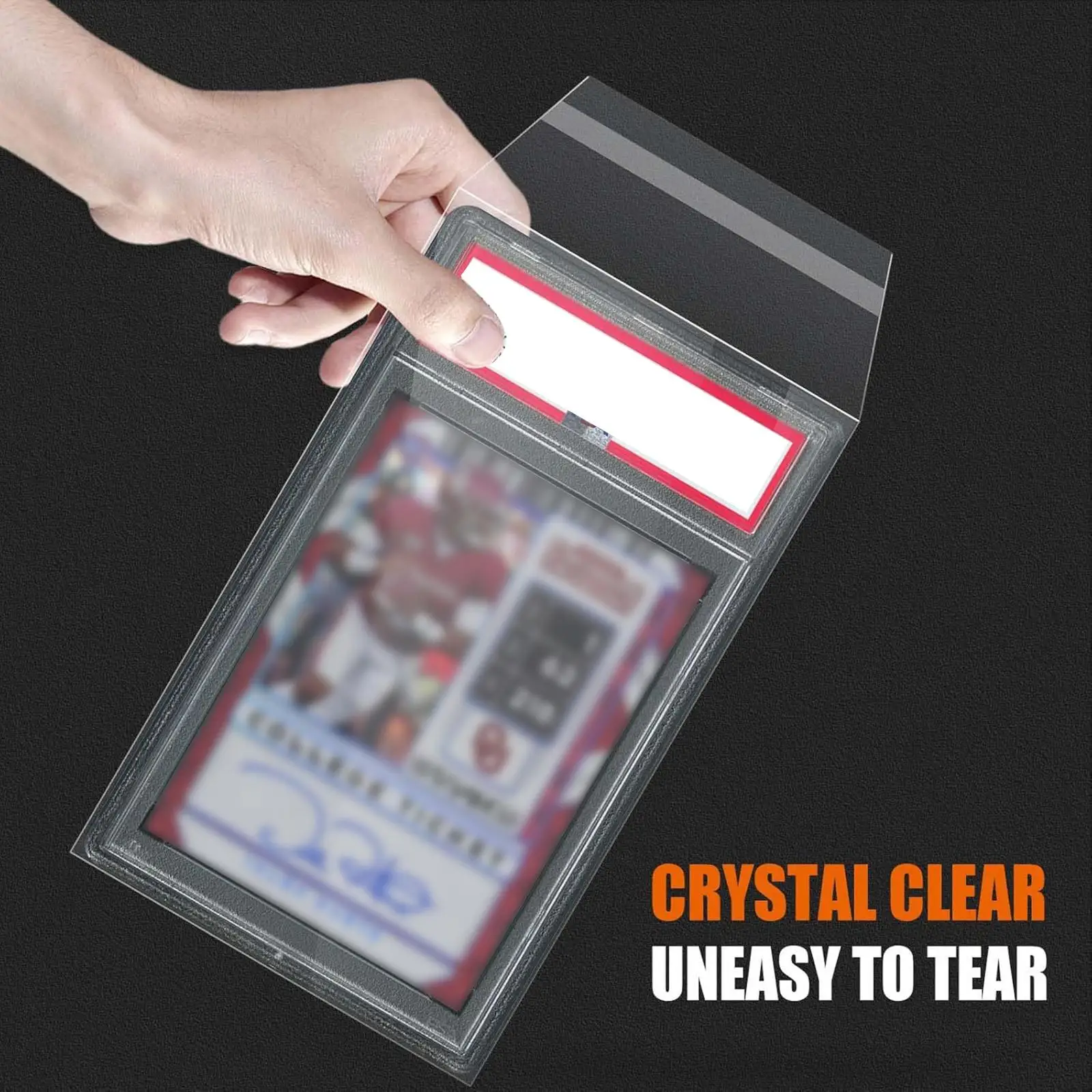 Durable Plastic Trading Card Protectors PSA Graded Cards Sleeve Clear Cover for Collectible Display
