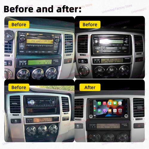 Imagen 2 del producto Radio estéreo GPS 2Din para Toyota 4Runner 4-Runner 4 Runner 2003-2009 pantalla de 7 ""para coche inalámbrico Carplay Autoradio Android Multimedia