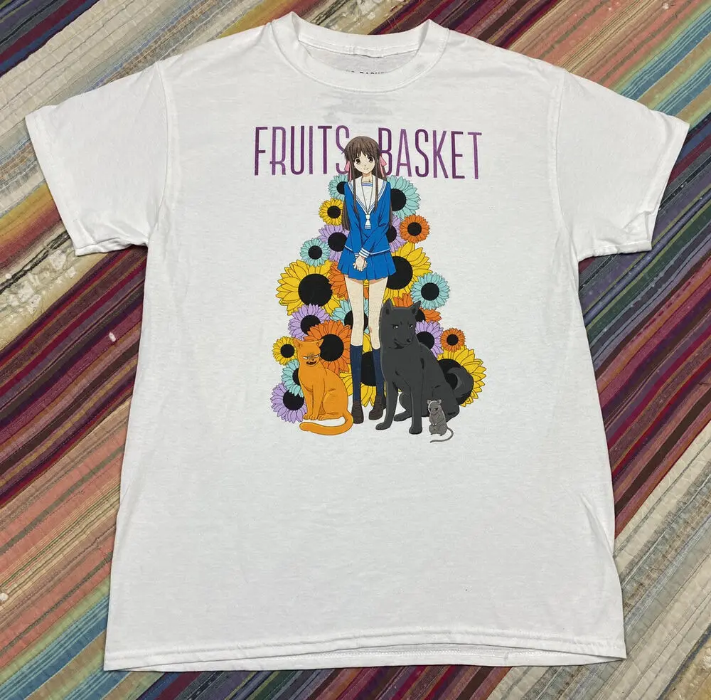 Fruits Basket Sunflowers Tohru T-Shirt Graphic Anime Tee Funimation Sz M