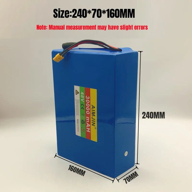 Batteria al litio ad alta capacità 48V 30Ah 13 s8p per Scooter motorizzato utilizzare il modello di batteria per aerei utensili elettrici Cartssolar Ene
