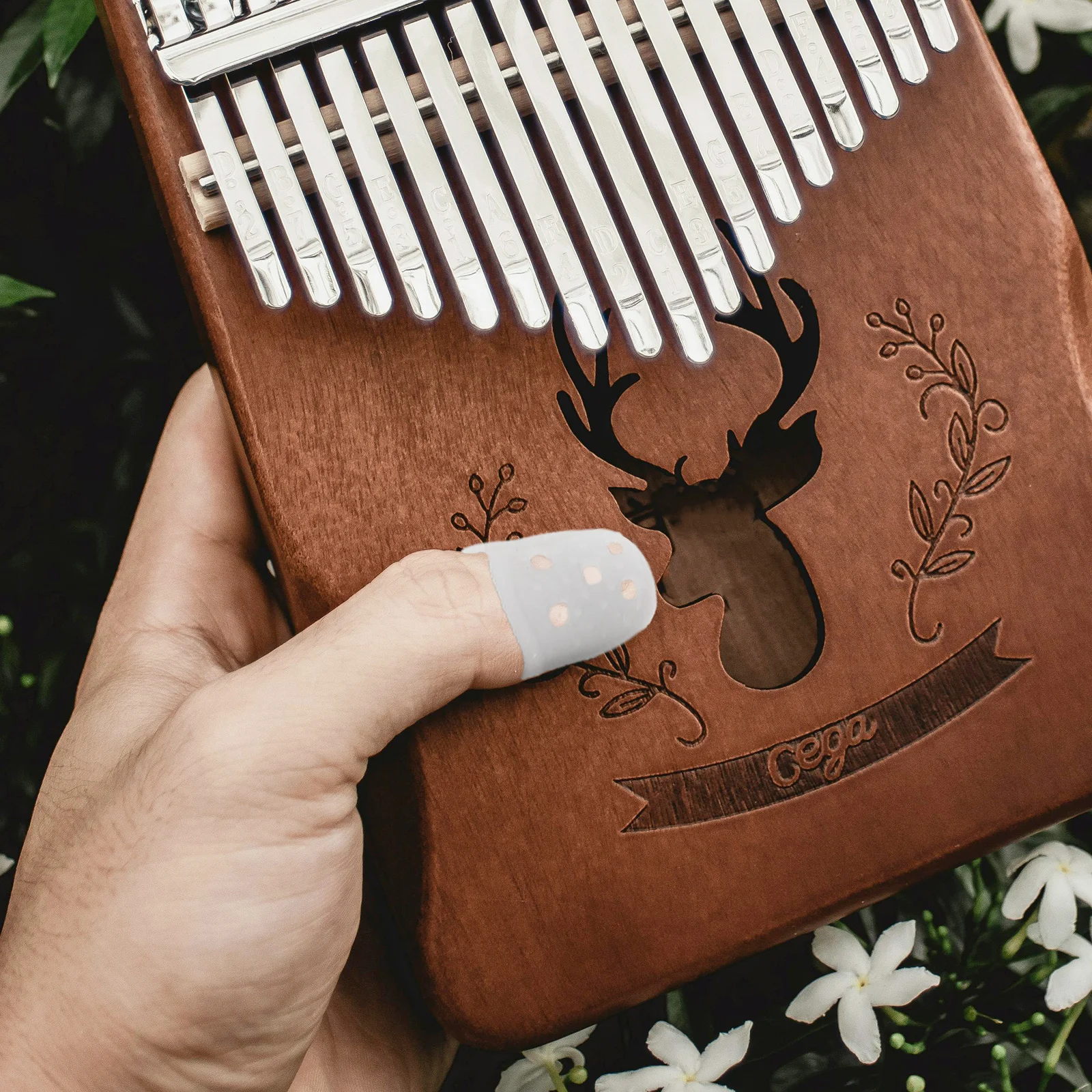 

10 Pcs Thimble Elastic Reusable Finger Covers Kalimba Beginner Fingertip Guards